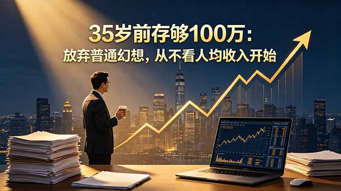 35岁前存够100万：放弃普通幻想，从不看人均收入开始-小艾项目网