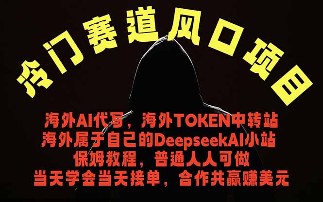 冷门赛道风口项目 海外AI代写！0成本运作完全免费！当天注册当天接单，接单接到手抽筋，无脑...-小艾项目网