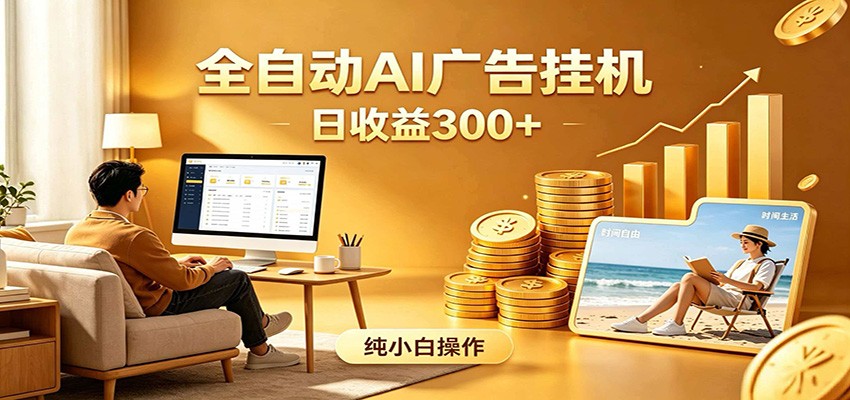 AI风口项目，全程解放双手，后台自动运行赚取收益，每天稳定收益300+-小艾项目网