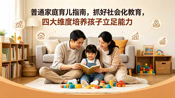 付费文章：普通家庭育儿指南，抓好社会化教育，四大维度培养孩子立足能力-小艾项目网