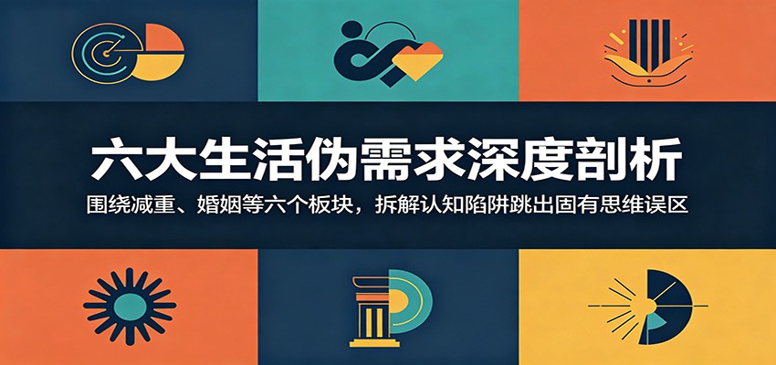 六大生活伪需求深度剖析：围绕减重、婚姻等六个板块，拆解认知陷阱跳出固有思维误区-小艾项目网