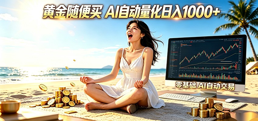 黄金随便买？AI自动外汇量化交易 在家当皇帝 日入1000+-小艾项目网