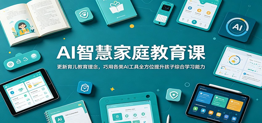 AI智慧家庭教育课：更新育儿教育理念，巧用各类AI工具全方位提升孩子综合学习能力-小艾项目网