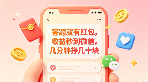 答题就有红包，收益秒到微信，几分钟挣几十块，学生党上班族宝妈都可以玩【揭秘】-小艾项目网