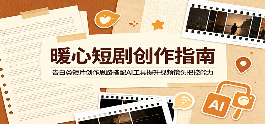 暖心短剧创作指南:告白类短片创作思路搭配AI工具提升视频镜头把控能力-小艾项目网