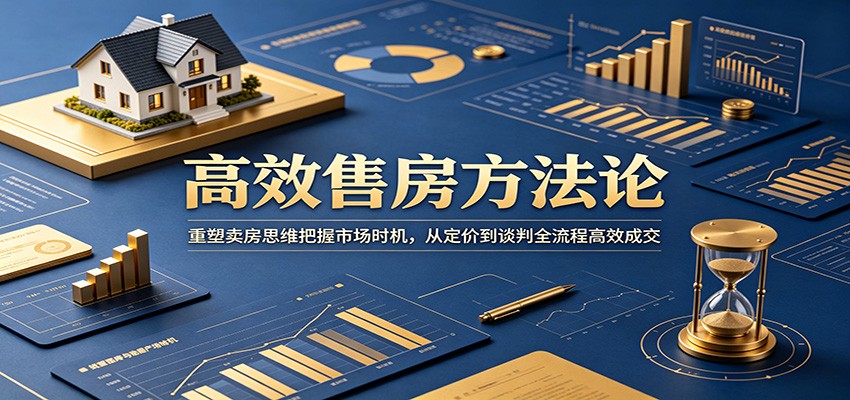高效售房方法论：重塑卖房思维把握市场时机，从定价到谈判全流程高效成交-小艾项目网