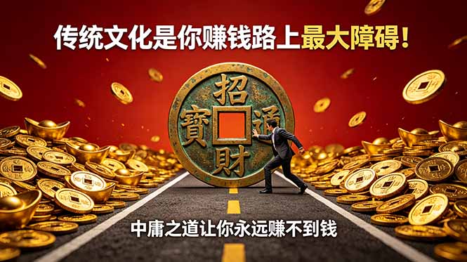 付费文章：传统文化是你赚钱路上最大障碍！中庸之道让你永远赚不到钱-小艾项目网