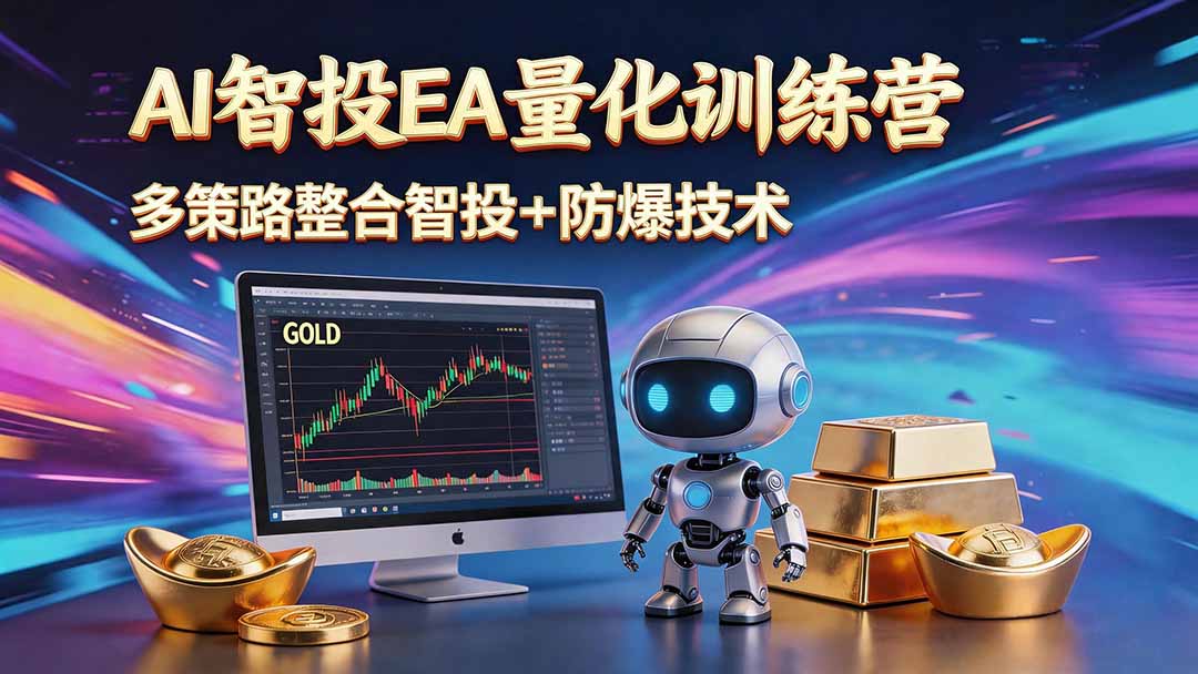 AI智投EA量化运营技术,自动化黄金操盘技术,小白也可以轻松上手日入1000+-小艾项目网