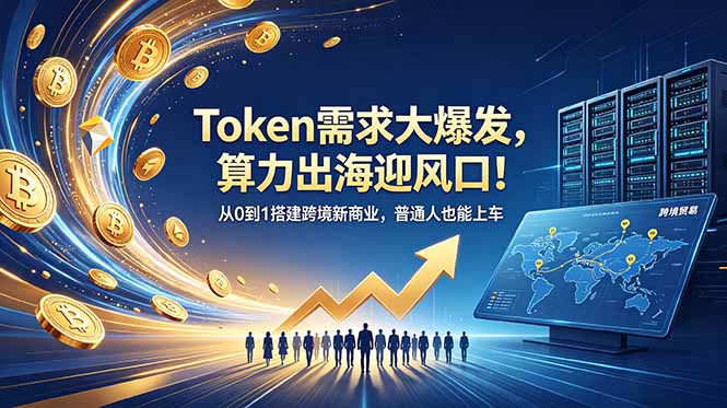 Token需求大爆发,算力出海迎风口!从0到1搭建跨境新商业,普通人也能上车-小艾项目网