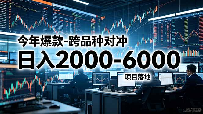今年爆款-跨品种对冲日入2000-6000,项目落地!-小艾项目网