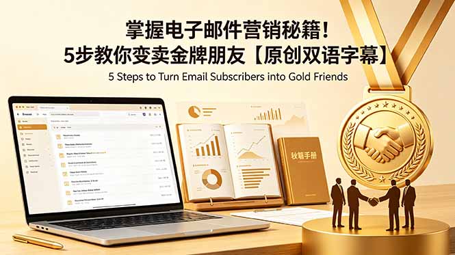 掌握电子邮件营销秘籍！5步教你变卖金牌朋友【原创双语字幕】-小艾项目网