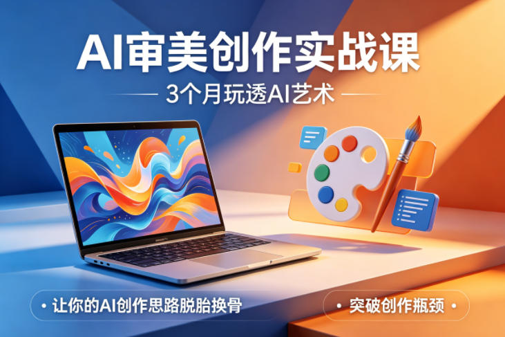 AI审美创作实战课，3个月玩透AI艺术，让你的AI创作思路脱胎换骨，突破创作瓶颈(更新0617)-小艾项目网