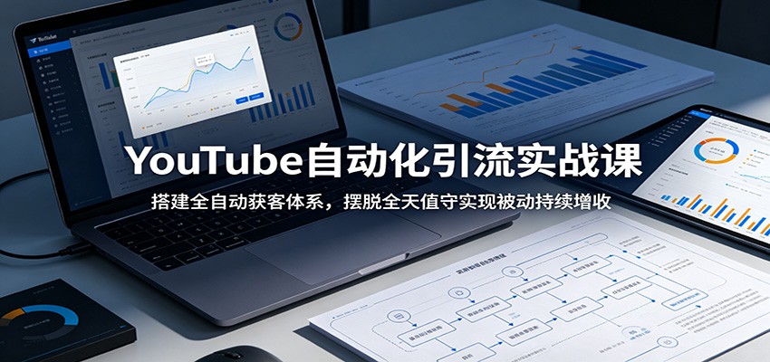 YouTube自动化引流实战课:搭建全自动获客体系,摆脱全天值守实现被动持续增收-小艾项目网