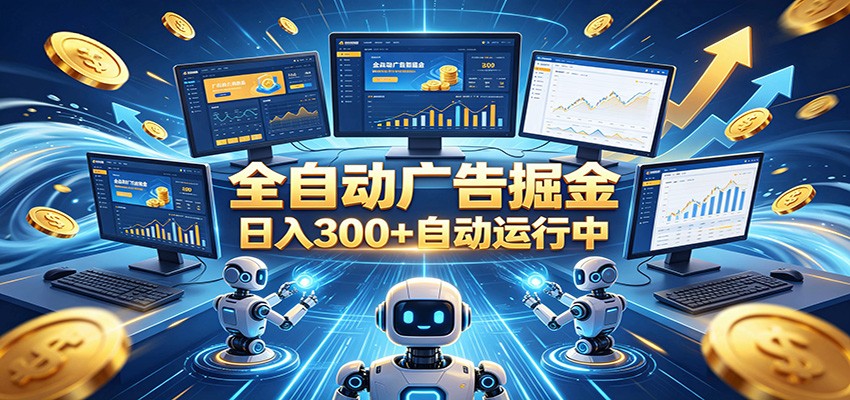 自动广告G机,日入300+,正规平台,广告浏览获益,时间自由,适合各类人群日常增收-小艾项目网