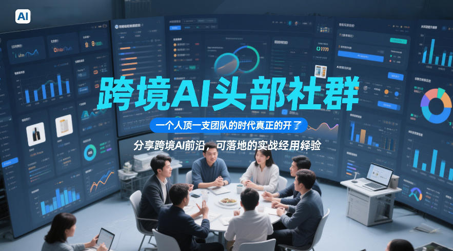 跨境AI头部社群，一个人顶一支团队的时代真正的开始了，分享跨境AI前沿，可落地的实战经验(更新6月19日)-小艾项目网