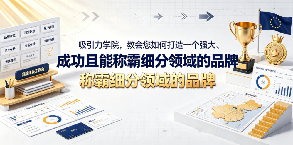 吸引力学院,教会您如何打造一个强大、成功且能称霸细分领域的品牌!【原创双语字幕】-小艾项目网