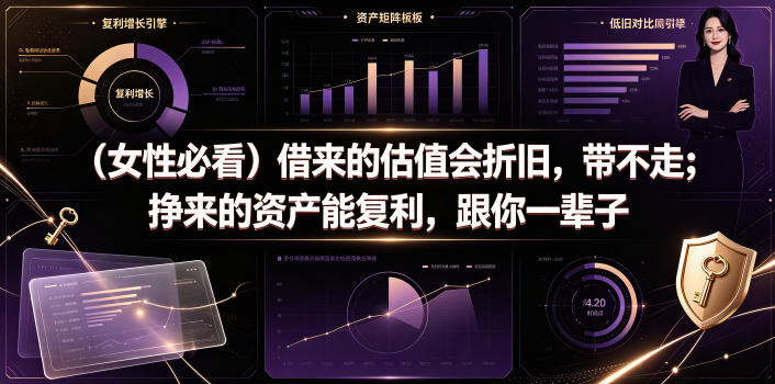 付费文章：(女性必看)借来的估值会折旧，带不走；挣来的资产能复利，跟你一辈子-小艾项目网