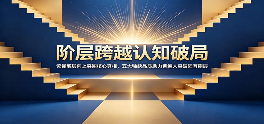 阶层跨越认知破局：读懂底层向上突围核心真相，五大稀缺品质助力普通人突破固有圈层-小艾项目网