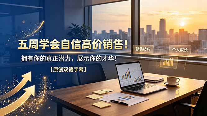 五周学会自信高价销售！拥有你的真正潜力，展示你的才华！【原创双语字幕】-小艾项目网