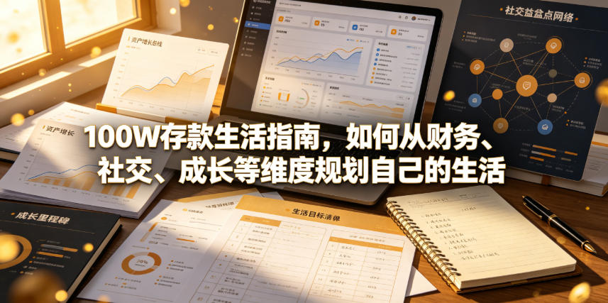 付费文章：100W存款生活指南，如何从财务、社交、成长等维度规划自己的生活-小艾项目网