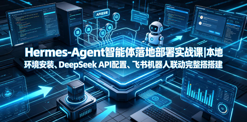Hermes-Agent智能体落地部署实战课|本地环境安装、DeepSeek API配置、飞书机器人联动完整搭建教程-小艾项目网