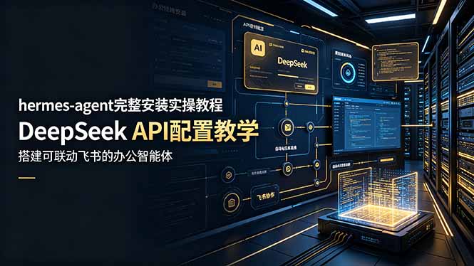 hermes-agent完整安装实操教程，DeepSeek API配置教学，搭建可联动飞书的办公智能体-小艾项目网