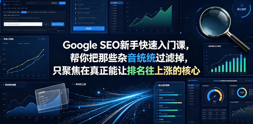 Google SEO新手快速入门课,帮你把那些杂音统统过滤掉,只聚焦在真正能让排名往上涨的核心动作【原创双语字幕】-小艾项目网