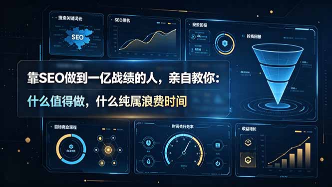 靠SEO做到一亿战绩的人,亲自教你:什么值得做,什么纯属浪费时间【原创双语字幕】-小艾项目网