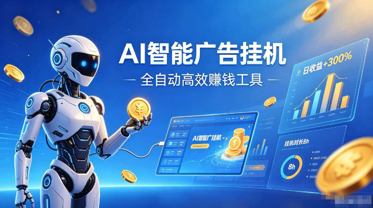 AI智能广告挂G,在家自动賺收益,全程无需人工操作、不用直播、不用拉人【揭秘】-小艾项目网