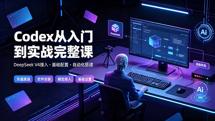 Codex从入门到实战完整课｜充值·安装·接入DeepSeek，记忆·插件·Skill·CLI·MCP全拆解-小艾项目网