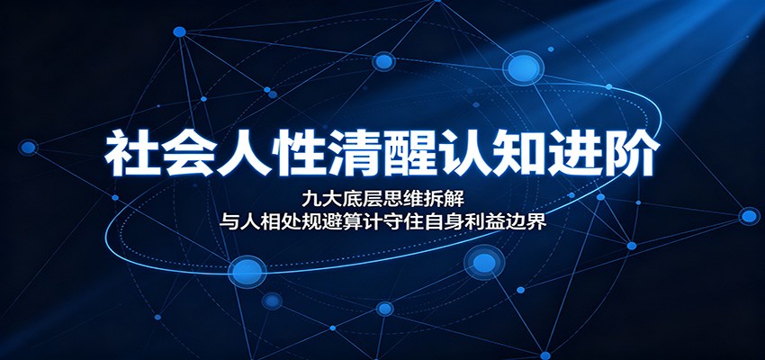 社会人性清醒认知进阶：九大底层思维拆解，与人相处规避算计守住自身利益边界-小艾项目网