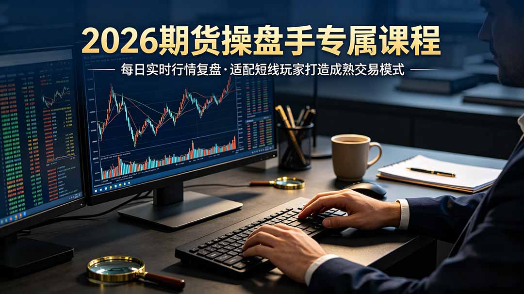 2026期货操盘手专属课程-更新7月11,每日实时行情复盘,适配短线玩家打造成熟交易模式-小艾项目网