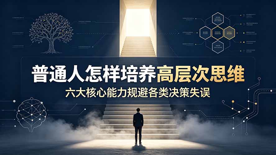 付费文章：普通人怎样培养高层次思维，六大核心能力规避各类决策失误-小艾项目网