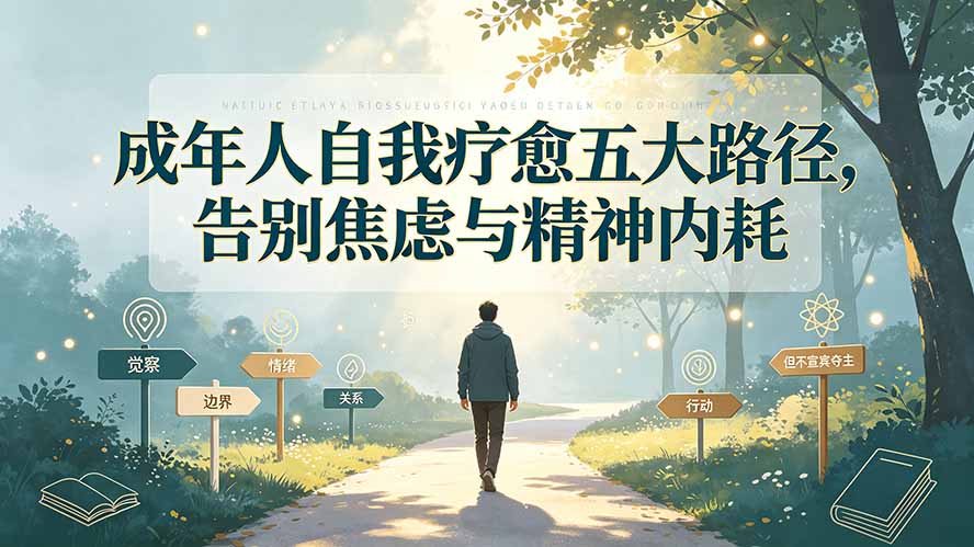 付费文章:成年人自我疗愈五大路径,告别焦虑与精神内耗-小艾项目网