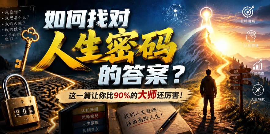 付费文章：如何找对人生密码的答案？这一篇让你比90%的大师还厉害！-小艾项目网