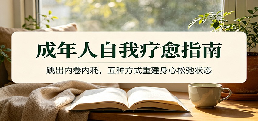成年人自我疗愈指南:跳出内卷内耗,五种方式重建身心松弛状态-小艾项目网