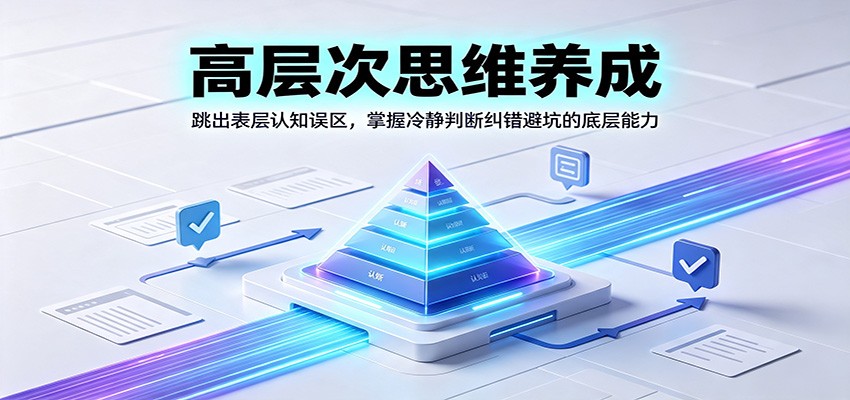 高层次思维养成：跳出表层认知误区，掌握冷静判断纠错避坑的底层能力-小艾项目网