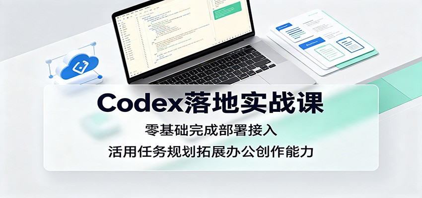Codex落地实战课：零基础完成部署接入，活用任务规划拓展办公创作能力-小艾项目网