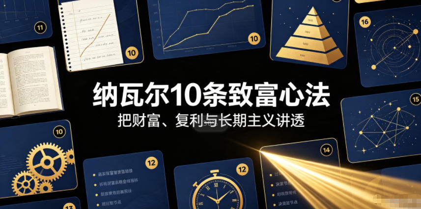 付费文章:纳瓦尔10条致富心法-小艾项目网