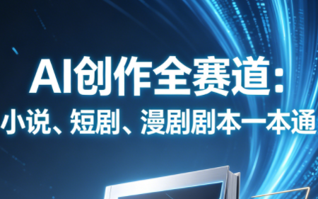 AI创作全赛道：小说、短剧、漫剧剧本一本通(更新7月)-小艾项目网