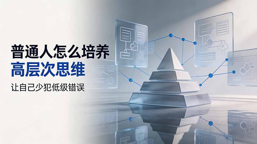 付费文章:普通人怎么培养高层次思维,让自己少犯低级错误-小艾项目网
