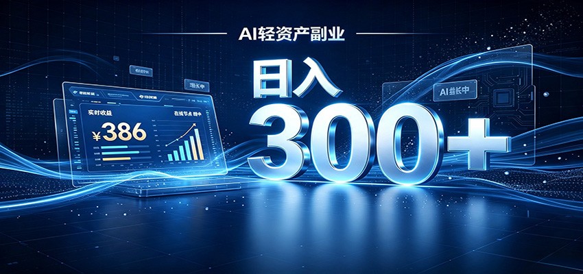 2026 AI轻资产风口,Token中转站小白可入局,日入300+-小艾项目网