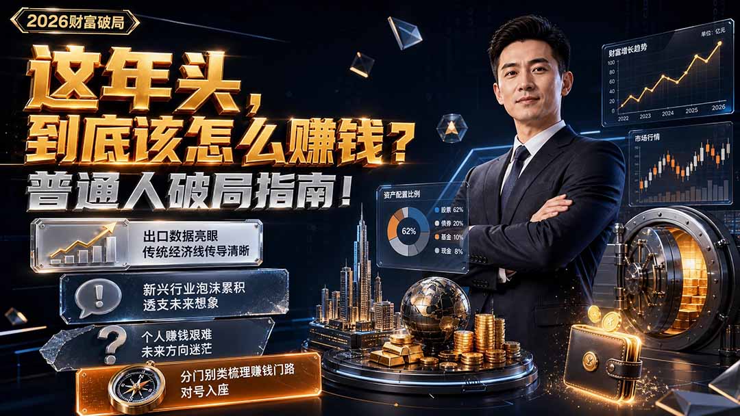 付费文章:这年头,到底该怎么赚钱?普通人破局指南!-小艾项目网