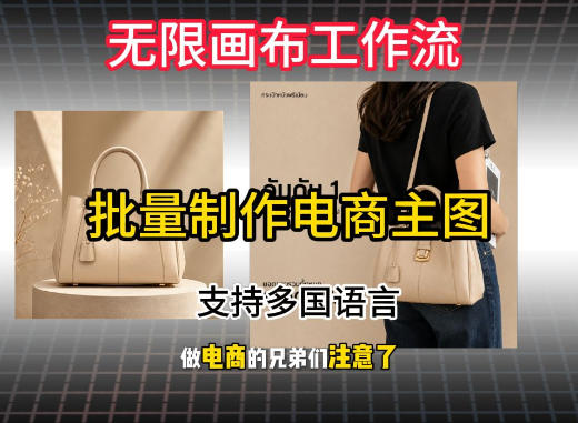 无限画布工作流搭建教程，一键电商主图批量制作，批量下载，支持多国语言-小艾项目网
