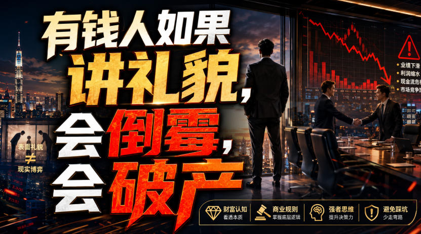 付费文章:有钱人如果讲礼貌,会倒霉,会破产-小艾项目网