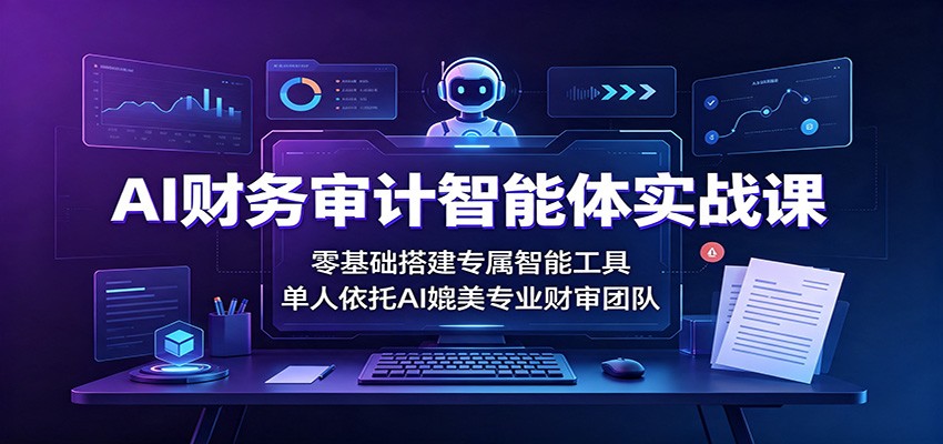 AI财务审计智能体实战课：零基础搭建专属智能工具，单人依托AI媲美专业财审团队-小艾项目网