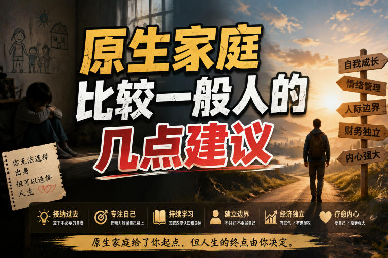 付费文章:给原生家庭比较一般人的几点建议-小艾项目网