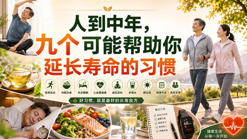 付费文章：人到中年，九个可能帮助你延长寿命的习惯-小艾项目网