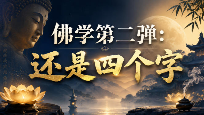 付费文章：佛学第二弹：还是四个字-小艾项目网