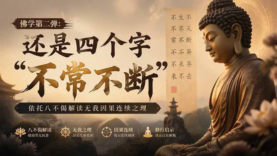 付费文章:佛学第二弹:还是四个字“不常不断”依托八不偈解读无我因果连续之理-小艾项目网